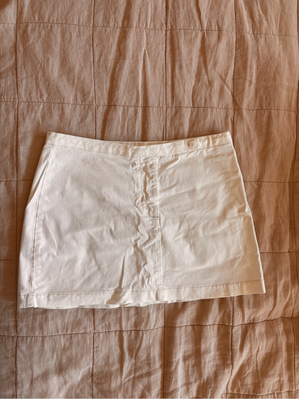 Brandy Melville White Mini Skirt
